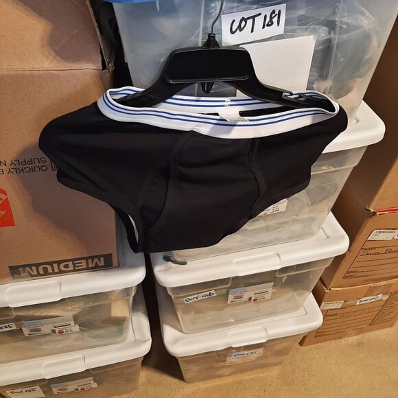 NEW ! Carer Men Incontinence Reusable Pad Washable Boxer Brief Leakage Black SzM - Picture 1 of 1